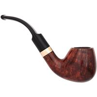 Lorenzetti Smooth Bent Brandy with Brass Band (Saddle Stem)
