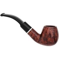 Lorenzetti Smooth Bent Brandy with Nickel Band (Saddle Stem)