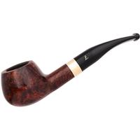 Lorenzetti Smooth Bent Pot with Brass Band (Tapered Stem)