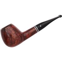 Lorenzetti Smooth Brandy with Double Nickel Band (Tapered Stem)