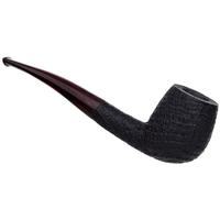 Valbruna Sandblasted Bent Billiard with Cumberland Stem (Calypso)