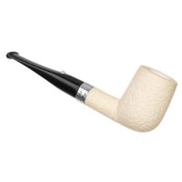 Barling Ivory 1812 Rusticated Meerschaum Billiard with Silver (with Pocket Case) (9mm)