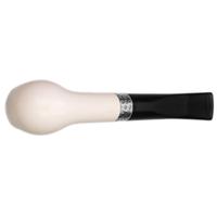 Barling Ivory 1812 Meerschaum Smooth Bent Billiard with Silver (with Case) (9mm)