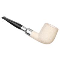 Barling Ivory 1812 Rusticated Meerschaum Billiard with Silver Spigot (with Case) (9mm)