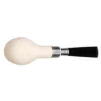Barling Ivory 1812 Rusticated Meerschaum Billiard with Silver Spigot (with Case) (9mm)