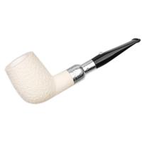 Barling Ivory 1812 Rusticated Meerschaum Billiard with Silver Spigot (with Case) (9mm)