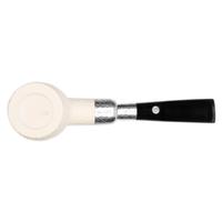 Barling Ivory 1812 Rusticated Meerschaum Billiard with Silver Spigot (with Case) (9mm)