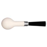 Barling Ivory 1812 Smooth Meerschaum Billiard with Silver Cap (with Case) (9mm)