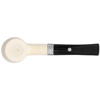 Barling Ivory 1812 Meerschaum Rusticated Bent with Silver (with Case) (9mm)