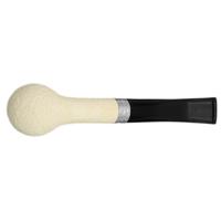 Barling Ivory 1812 Meerschaum Rusticated Bent with Silver (with Case) (9mm)