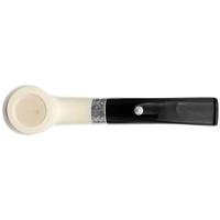 Barling Ivory 1812 Meerschaum Smooth Bent with Silver (with Case) (9mm)