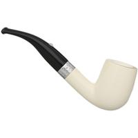 Barling Ivory 1812 Meerschaum Smooth Bent with Silver (with Case) (9mm)