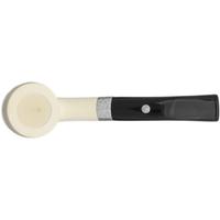 Barling Ivory 1812 Meerschaum Smooth Bent with Silver (with Case) (9mm)