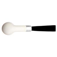 Barling Ivory 1812 Meerschaum Smooth Bent with Silver Cap (with Case) (9mm)