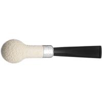 Barling Ivory 1812 Meerschaum Rusticated with Silver Cap (with Case) (9mm)