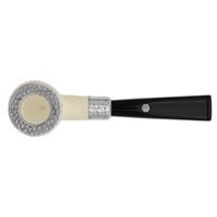 Barling Ivory 1812 Meerschaum Rusticated with Silver Cap (with Case) (9mm)