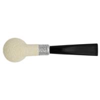 Barling Ivory 1812 Meerschaum Rusticated with Silver Cap (with Case) (9mm)