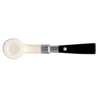 Barling Ivory 1812 Meerschaum Smooth Bent with Silver Spigot (with Case) (9mm)