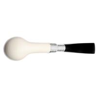 Barling Ivory 1812 Meerschaum Smooth Bent with Silver Spigot (with Case) (9mm)