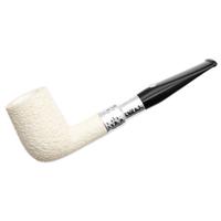 Barling Ivory 1812 Meerschaum Rusticated with Silver Spigot (with Case) (9mm)