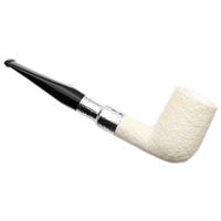 Barling Ivory 1812 Meerschaum Rusticated with Silver Spigot (with Case) (9mm)