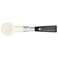 Barling Ivory 1812 Meerschaum Rusticated with Silver Spigot (with Case) (9mm)