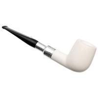 Barling Ivory 1812 Meerschaum Smooth with Silver Spigot (with Case) (9mm)