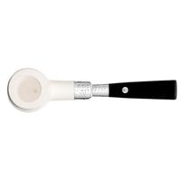 Barling Ivory 1812 Meerschaum Smooth with Silver Spigot (with Case) (9mm)