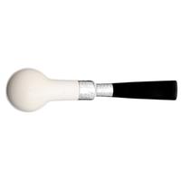 Barling Ivory 1812 Meerschaum Smooth with Silver Spigot (with Case) (9mm)