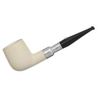 Barling Ivory 1812 Meerschaum Smooth with Silver Spigot (with Case) (9mm)
