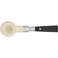 Barling Ivory 1812 Meerschaum Smooth with Silver Spigot (with Case) (9mm)