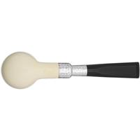 Barling Ivory 1812 Meerschaum Smooth with Silver Spigot (with Case) (9mm)