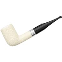 Barling Ivory 1812 Meerschaum Rusticated with Silver (with Case) (9mm)