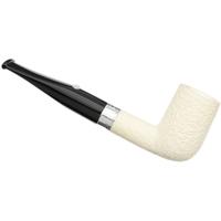 Barling Ivory 1812 Meerschaum Rusticated with Silver (with Case) (9mm)