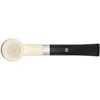 Barling Ivory 1812 Meerschaum Rusticated with Silver (with Case) (9mm)