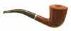 Ser Jacopo Walnut Bent Dublin with Silver Band (L1)