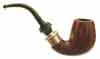 Ser Jacopo Delecta Walnut Bent Billiard  with Silver (L1)