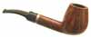 Ser Jacopo Walnut Bent Billiard with Silver  (Maxima) (L1)