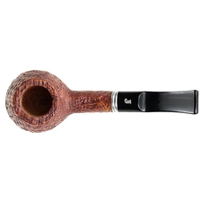 Ser Jacopo: Picta Van Gogh Sandblasted Hawkbill with Silver (05) Tobacco  Pipe