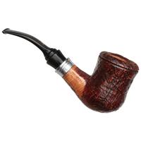 Ser Jacopo Picta Van Gogh Sandblasted Bent Billiard with Silver (01) (S2) (C)