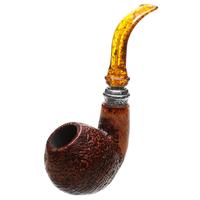 Ser Jacopo Historica 2020 Pulchra Sandblasted Bent Apple Sitter with Silver (23) (S2)