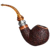Ser Jacopo Historica 2020 Pulchra Rusticated Bent Apple Sitter with Silver (R1)