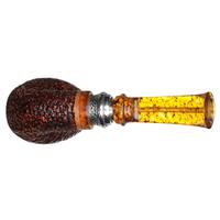 Ser Jacopo Historica 2020 Pulchra Rusticated Bent Apple Sitter with Silver (R1)