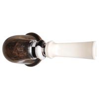 Ser Jacopo Albus et Niger Pulchra Smooth Calabash with Silver (L) (D)