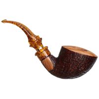 Ser Jacopo Delecta Sandblasted Bent Dublin with Silver (S2) (C)