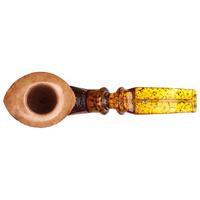 Ser Jacopo Delecta Sandblasted Bent Dublin with Silver (S2) (C)