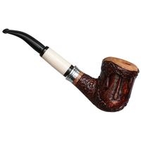 Ser Jacopo Historica 2021 Picta Van Gogh Rowlette Rusticated Bent Billiard with Silver (1) (22)