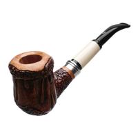 Ser Jacopo Historica 2021 Picta Van Gogh Rowlette Rusticated Bent Billiard with Silver (1) (22)
