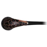 Ser Jacopo Maior Sandblasted Calabash Churchwarden with Silver (S1) (D)