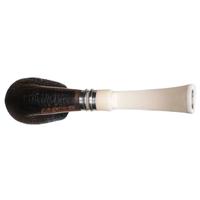 Ser Jacopo Albus et Niger Imago Sandblasted Bent Billiard with Silver (S1) (C)